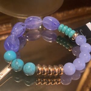 NWOT- INC Beaded Stretch Bracelet